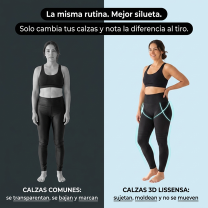 Calzas comunes vs Calzas 3D Lissensa