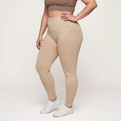 Calzas 3D Lissensa color Beige, vista frontal